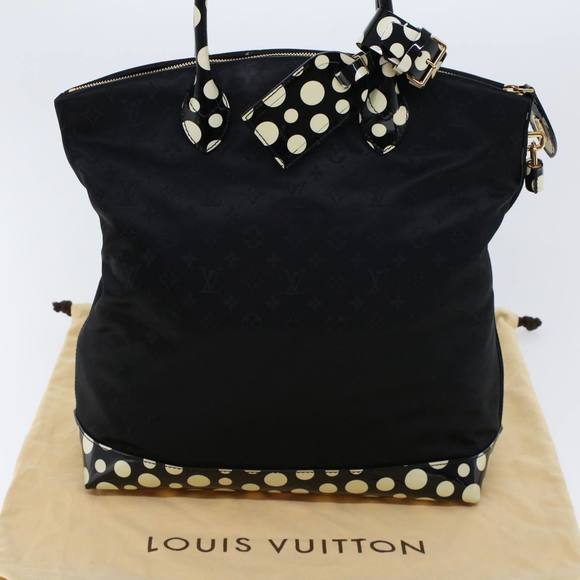 LOUIS VUITTON Vernis Dot Infinity Lockit MM Bag Black M40682 Auth ar9434B - Picture 12 of 16
